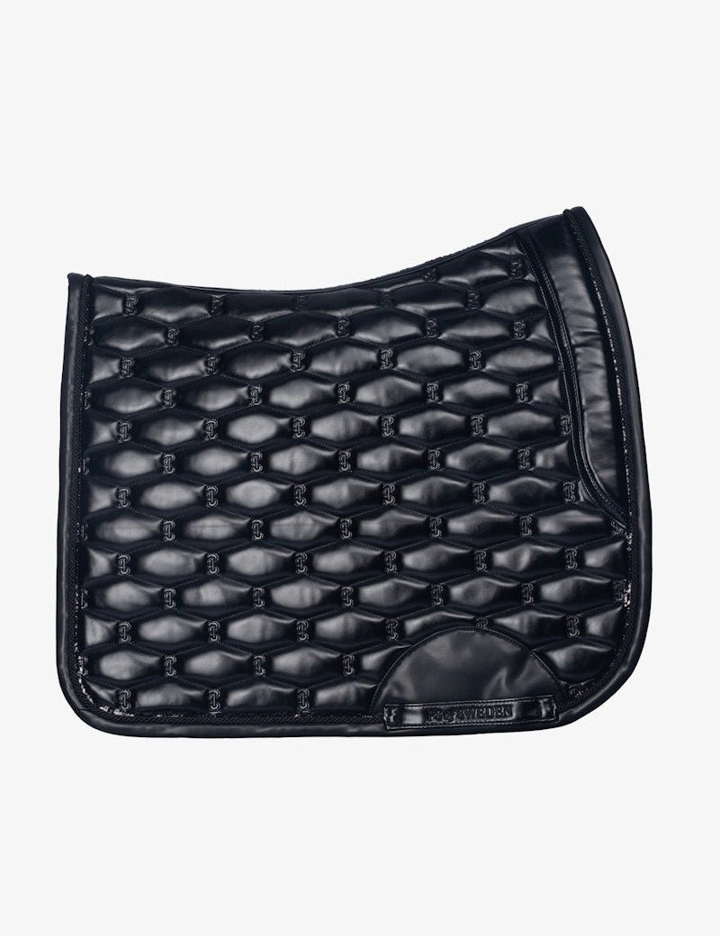 PS of Sweden Dazzling Metallic Saddle Pad Dressage - Lacquered Black - PS of Sweden - Equiluxe Tack