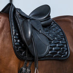 PS of Sweden Dazzling Metallic Saddle Pad Dressage - Lacquered Black - PS of Sweden - Equiluxe Tack