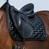 PS of Sweden Dazzling Metallic Saddle Pad Dressage - Lacquered Black - PS of Sweden - Equiluxe Tack
