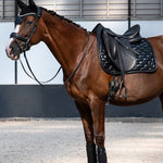 PS of Sweden Dazzling Metallic Saddle Pad Dressage - Lacquered Black - PS of Sweden - Equiluxe Tack