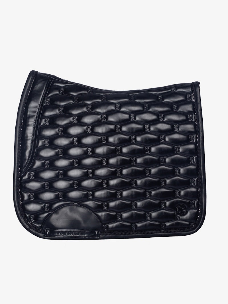 PS of Sweden Dazzling Metallic Saddle Pad Dressage - Lacquered Black - PS of Sweden - Equiluxe Tack