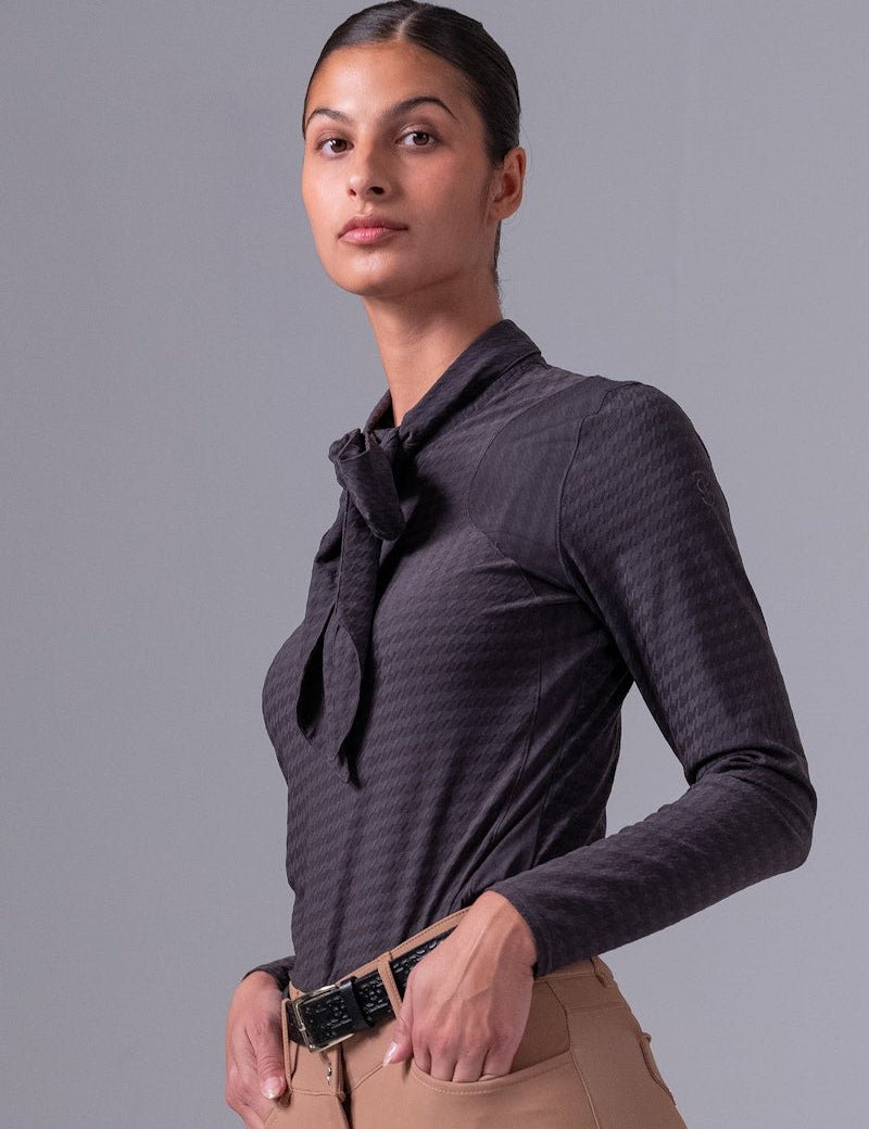 PS of Sweden Delilah Long Sleeve Bow Mesh Top - PS of Sweden - Equiluxe Tack
