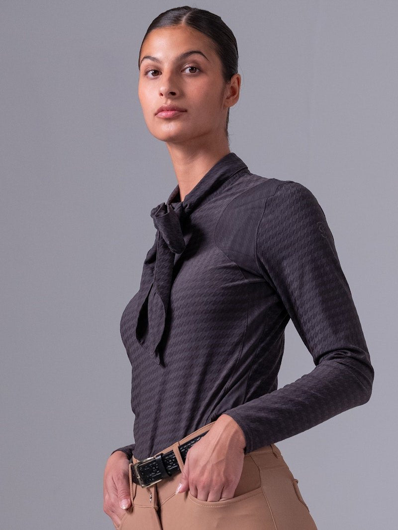 PS of Sweden Delilah Long Sleeve Bow Mesh Top - PS of Sweden - Equiluxe Tack