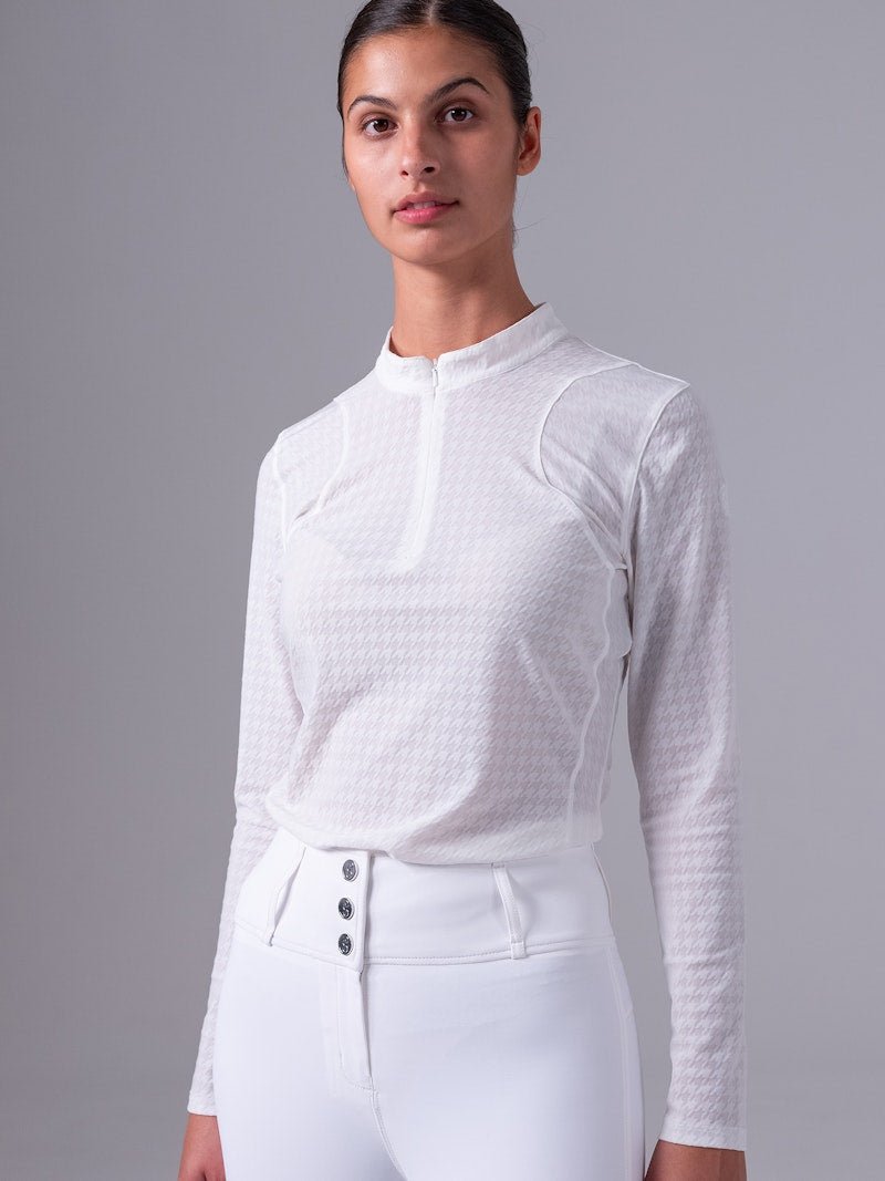 PS of Sweden Delilah Long Sleeve Bow Mesh Top - PS of Sweden - Equiluxe Tack