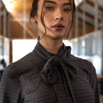 PS of Sweden Delilah Long Sleeve Bow Mesh Top - PS of Sweden - Equiluxe Tack
