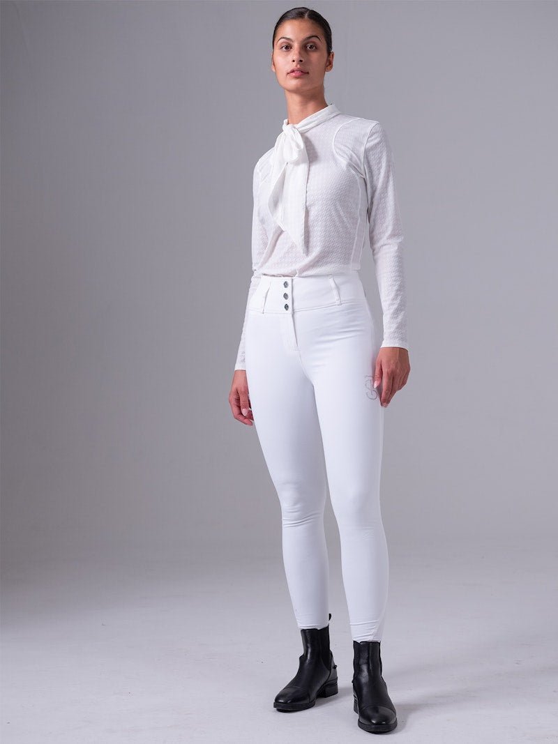 PS of Sweden Delilah Long Sleeve Bow Mesh Top - PS of Sweden - Equiluxe Tack