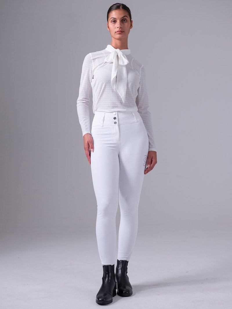 PS of Sweden Delilah Long Sleeve Bow Mesh Top - PS of Sweden - Equiluxe Tack