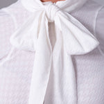 PS of Sweden Delilah Long Sleeve Bow Mesh Top - PS of Sweden - Equiluxe Tack
