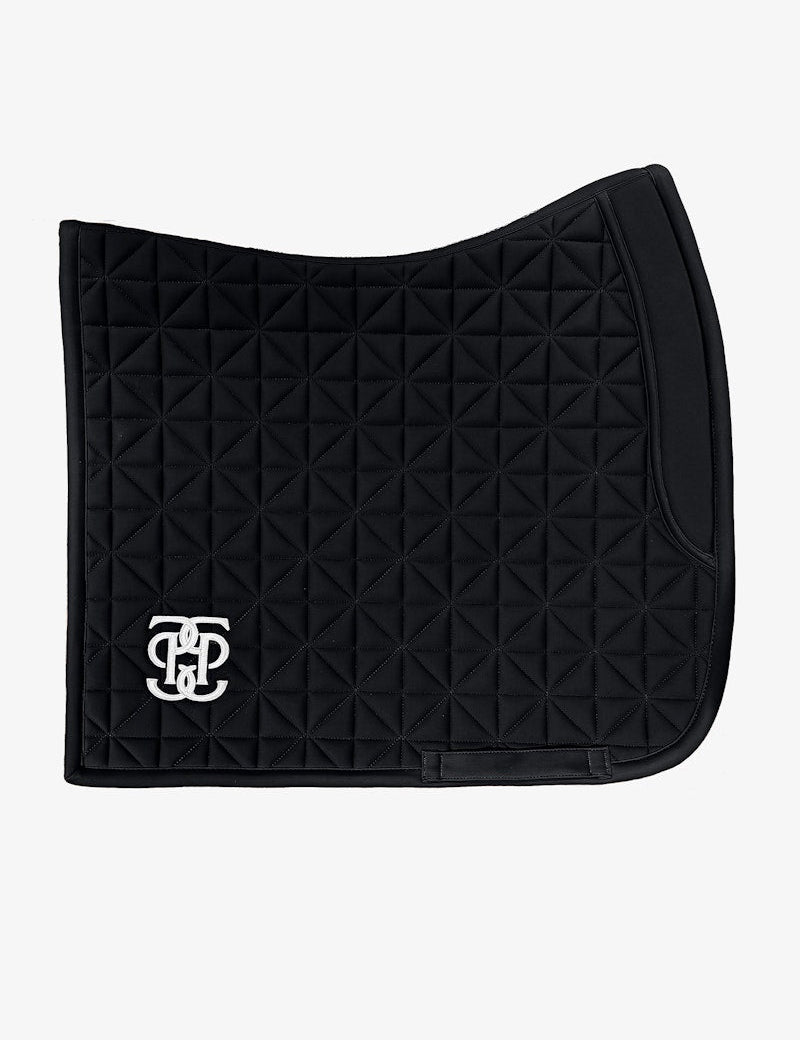 PS of Sweden Diamond Quilt Dressage Saddle Pad - Black - PS of Sweden - Equiluxe Tack
