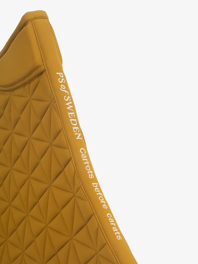 PS of Sweden Diamond Quilt Dressage Saddle Pad - Golden Brown - PS of Sweden - Equiluxe Tack
