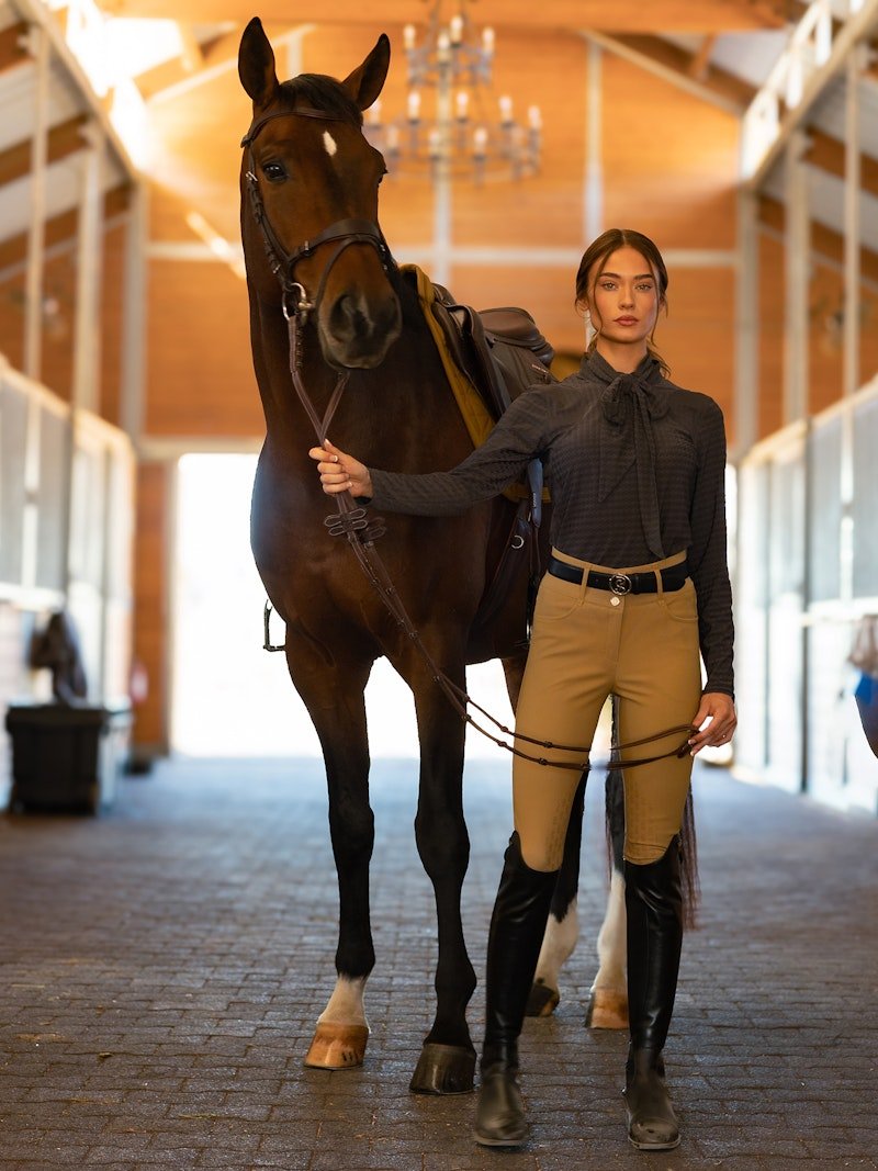 PS of Sweden Diamond Quilt Dressage Saddle Pad - Golden Brown - PS of Sweden - Equiluxe Tack