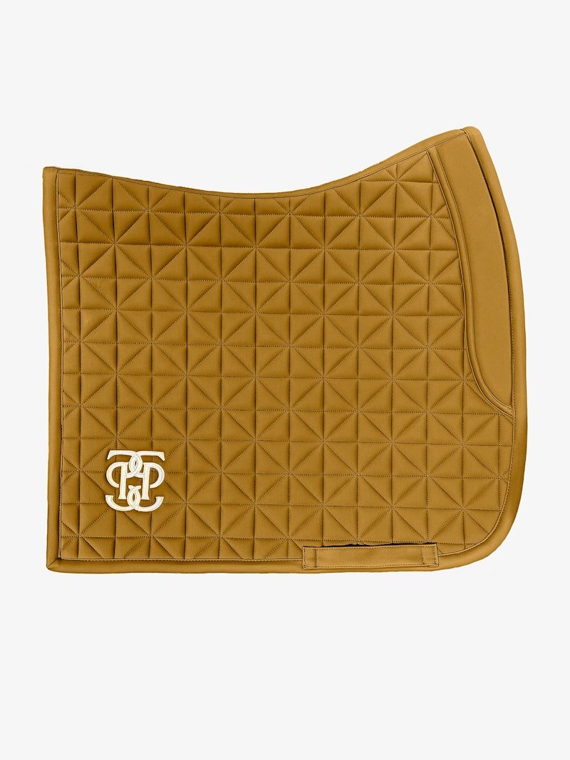 PS of Sweden Diamond Quilt Dressage Saddle Pad - Golden Brown - PS of Sweden - Equiluxe Tack