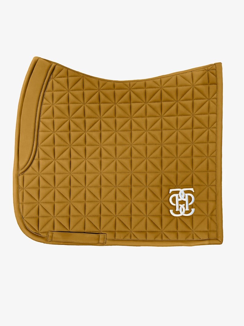 PS of Sweden Diamond Quilt Dressage Saddle Pad - Golden Brown - PS of Sweden - Equiluxe Tack