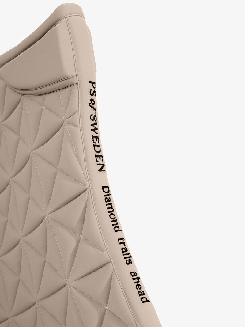 PS of Sweden Diamond Quilt Dressage Saddle Pad - Latte - PS of Sweden - Equiluxe Tack
