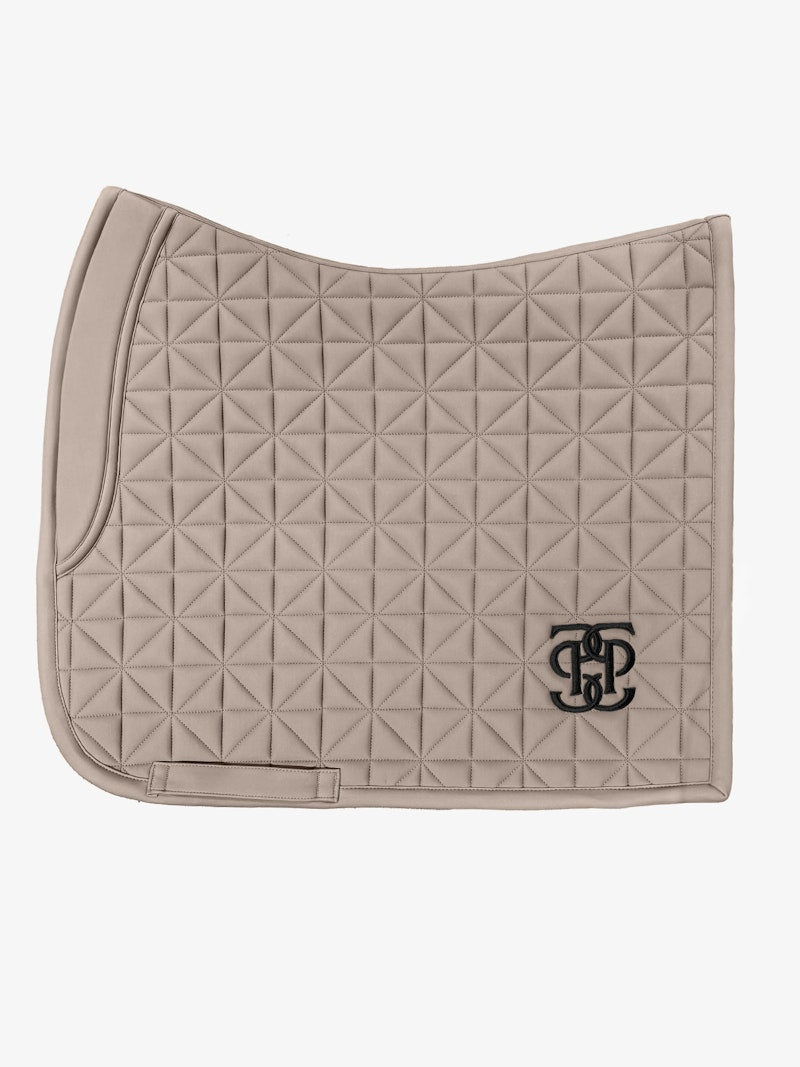 PS of Sweden Diamond Quilt Dressage Saddle Pad - Latte - PS of Sweden - Equiluxe Tack