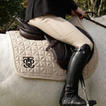 PS of Sweden Diamond Quilt Dressage Saddle Pad - Latte - PS of Sweden - Equiluxe Tack