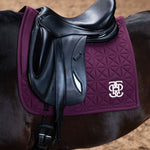 PS of Sweden Diamond Quilt Dressage Saddle Pad - Plum - PS of Sweden - Equiluxe Tack