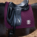 PS of Sweden Diamond Quilt Dressage Saddle Pad - Plum - PS of Sweden - Equiluxe Tack