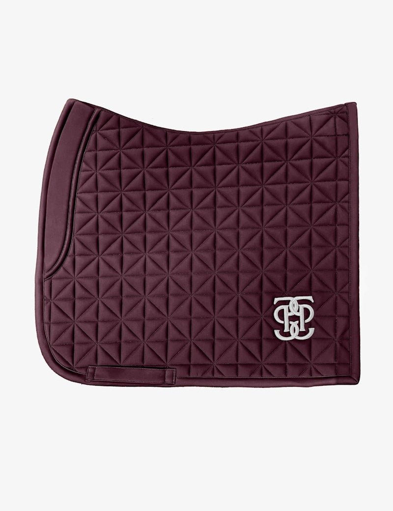PS of Sweden Diamond Quilt Dressage Saddle Pad - Plum - PS of Sweden - Equiluxe Tack