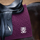 PS of Sweden Diamond Quilt Dressage Saddle Pad - Plum - PS of Sweden - Equiluxe Tack
