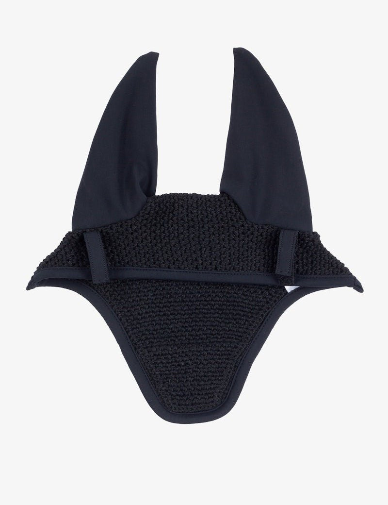 PS of Sweden Diamond Quilt Ear Bonnet - Black - PS of Sweden - Equiluxe Tack