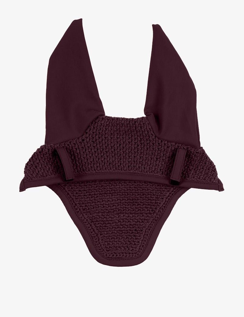 PS of Sweden Diamond Quilt Ear Bonnet - Plum - PS of Sweden - Equiluxe Tack