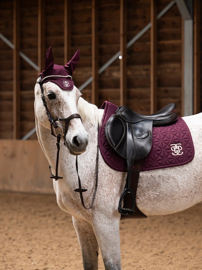 PS of Sweden Diamond Quilt Jump Saddle Pad - Plum - PS of Sweden - Equiluxe Tack