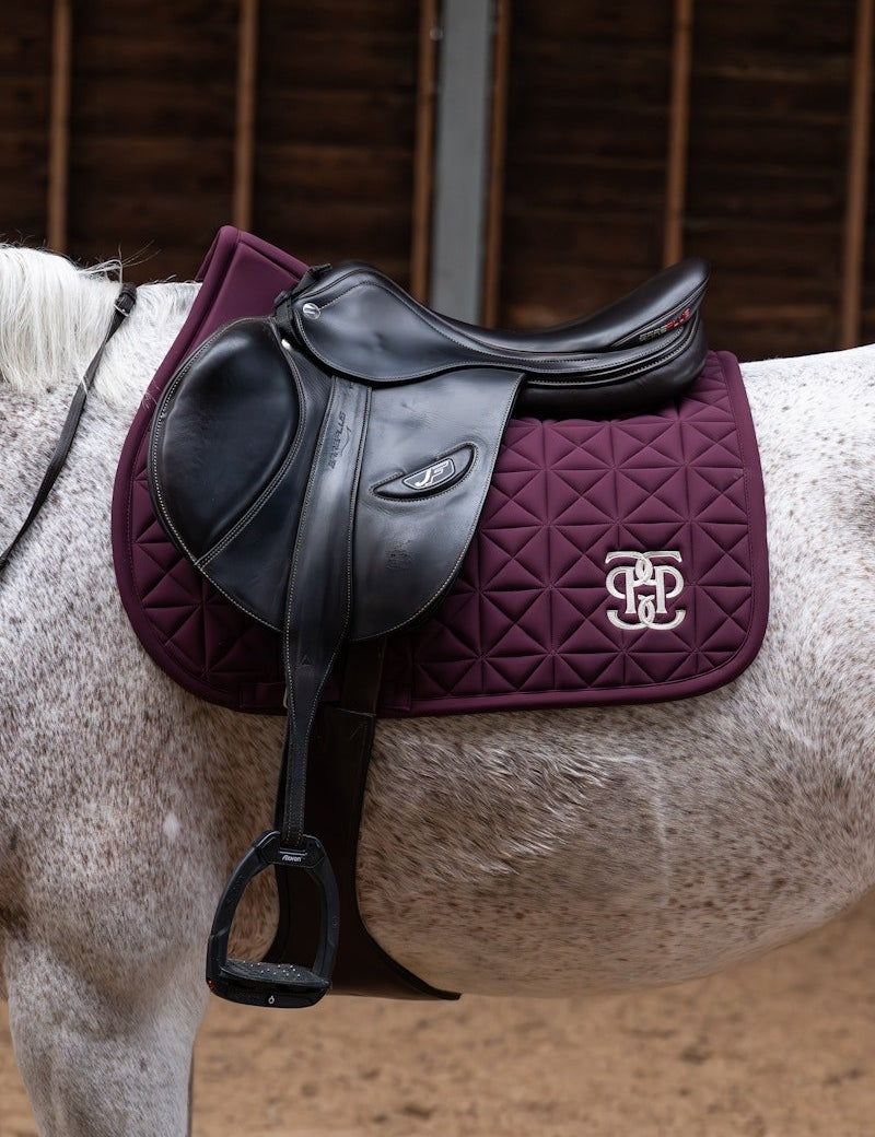 PS of Sweden Diamond Quilt Jump Saddle Pad - Plum - PS of Sweden - Equiluxe Tack