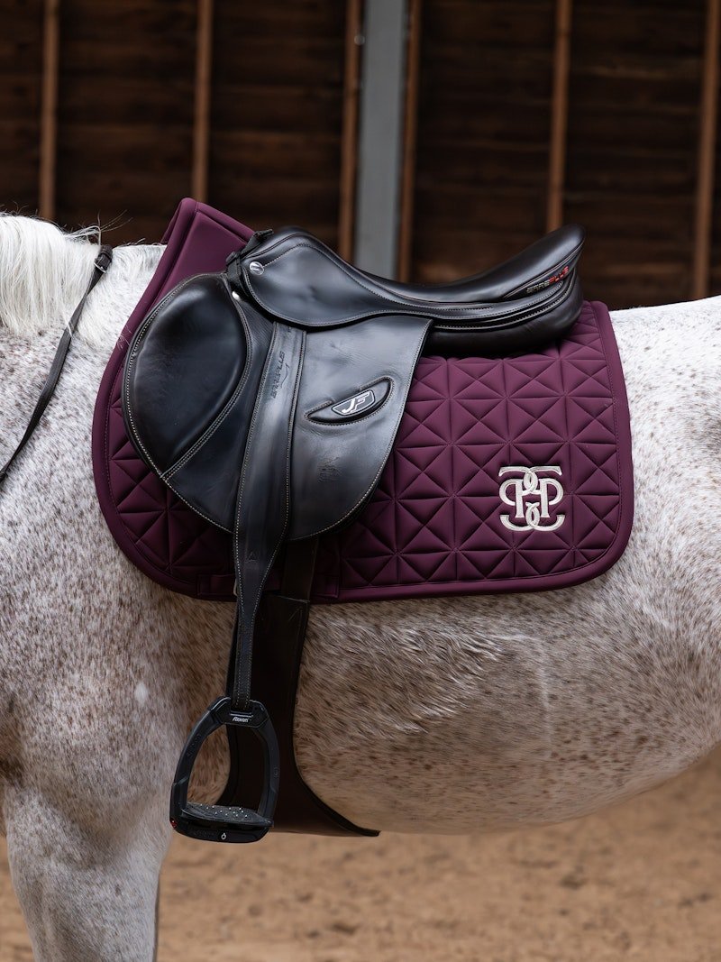 PS of Sweden Diamond Quilt Jump Saddle Pad - Plum - PS of Sweden - Equiluxe Tack