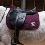 PS of Sweden Diamond Quilt Jump Saddle Pad - Plum - PS of Sweden - Equiluxe Tack
