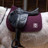 PS of Sweden Diamond Quilt Jump Saddle Pad - Plum - PS of Sweden - Equiluxe Tack