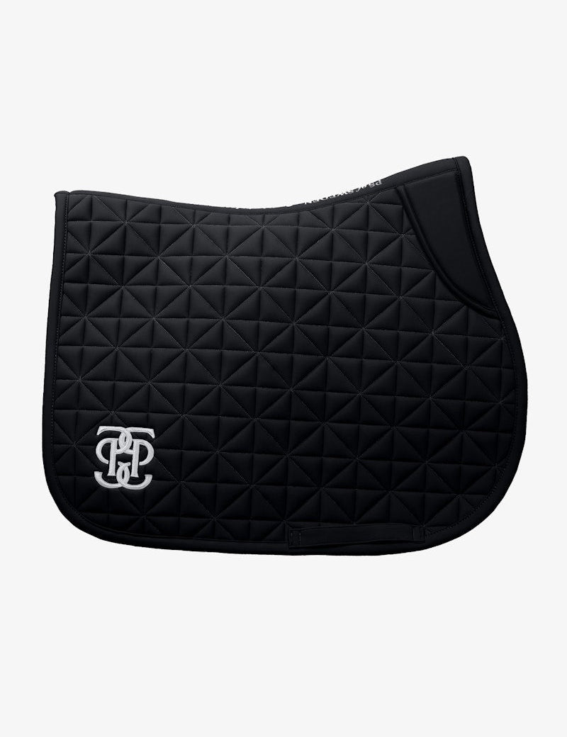 PS of Sweden Diamond Quilt Jumping Saddle Pad - Black - PS of Sweden - Equiluxe Tack