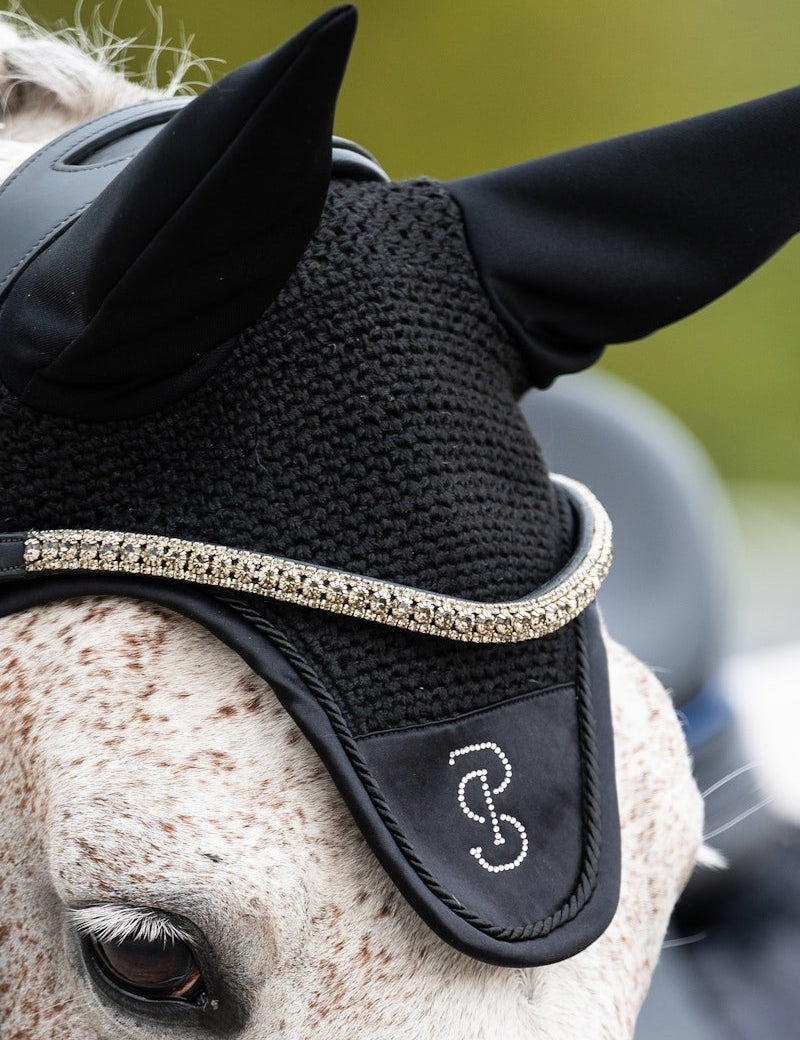 PS of Sweden Ear Bonnet Crystal - Black - PS of Sweden - Equiluxe Tack