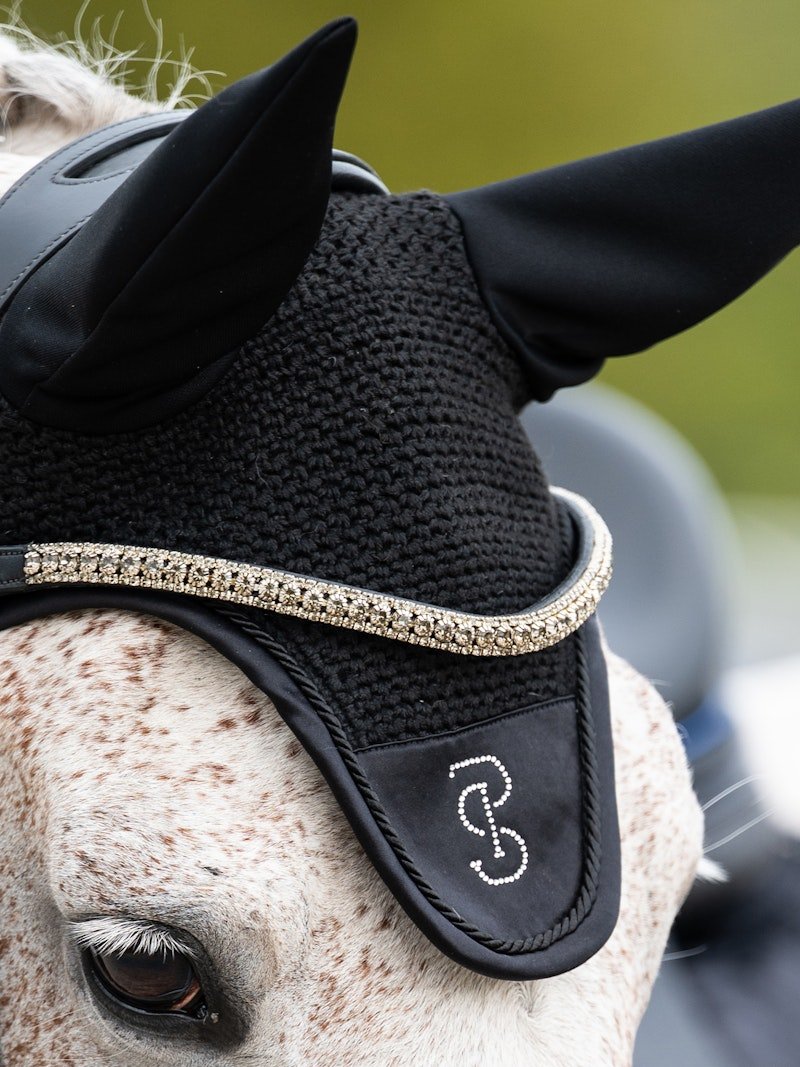 PS of Sweden Ear Bonnet Crystal - Black - PS of Sweden - Equiluxe Tack