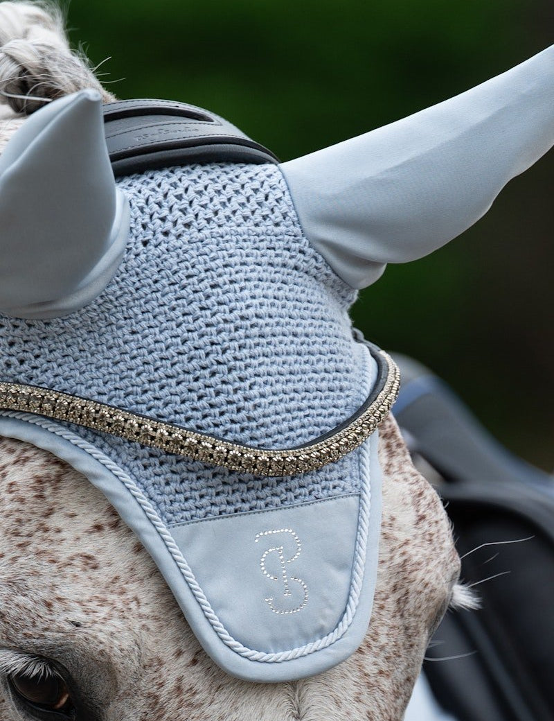 PS of Sweden Ear Bonnet Crystal - Blue Whisper - PS of Sweden - Equiluxe Tack