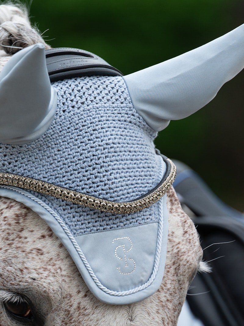 PS of Sweden Ear Bonnet Crystal - Blue Whisper - PS of Sweden - Equiluxe Tack