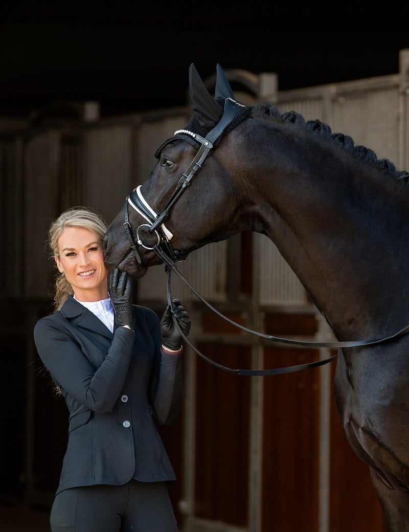 PS of Sweden Fly Hat Ruffle - Black - PS of Sweden - Equiluxe Tack