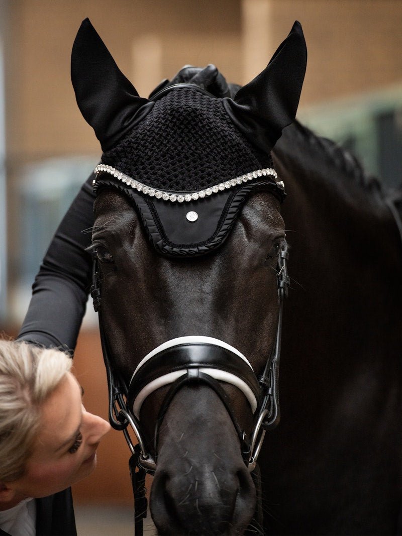 PS of Sweden Fly Hat Ruffle - Black - PS of Sweden - Equiluxe Tack