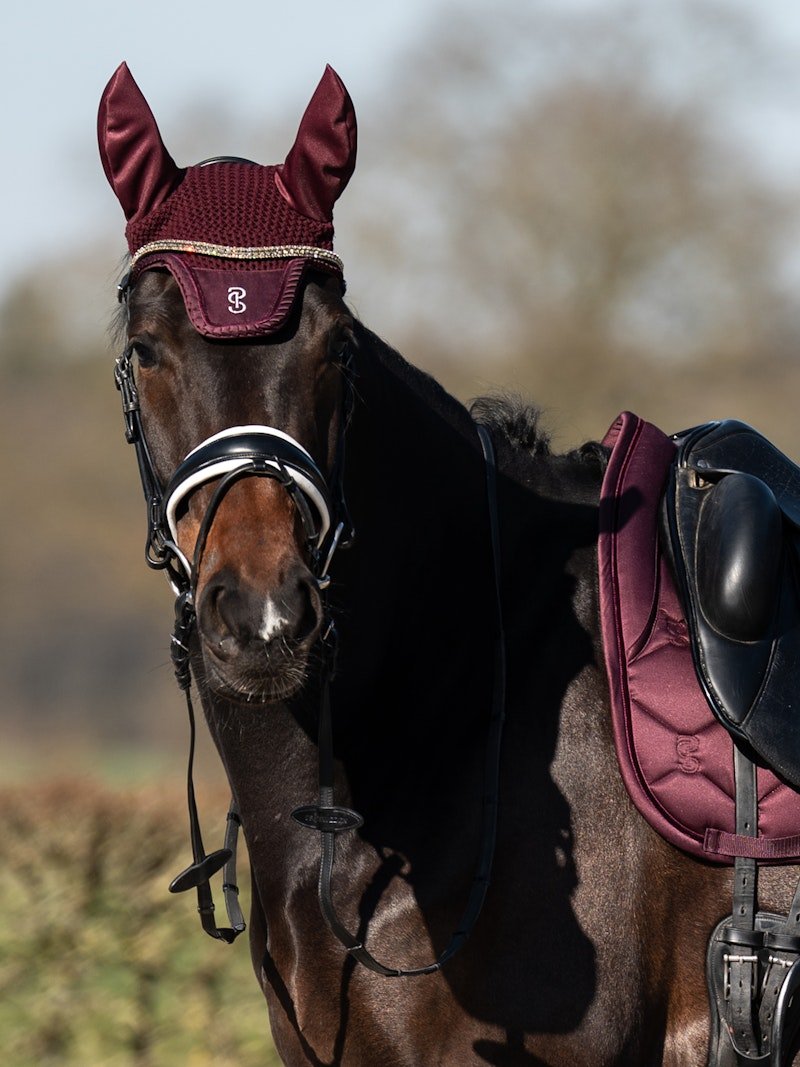 PS of Sweden Fly Hat Ruffle - Plum - PS of Sweden - Equiluxe Tack