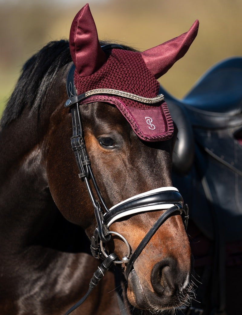 PS of Sweden Fly Hat Ruffle - Plum - PS of Sweden - Equiluxe Tack