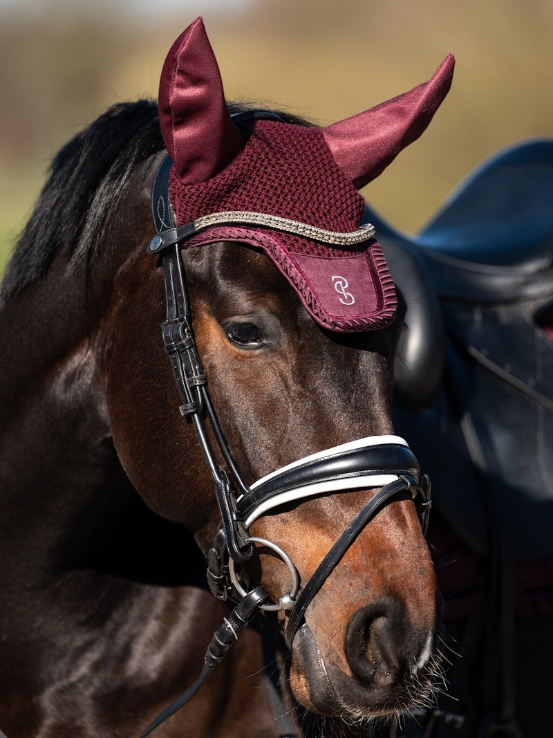 PS of Sweden Fly Hat Ruffle - Plum - PS of Sweden - Equiluxe Tack