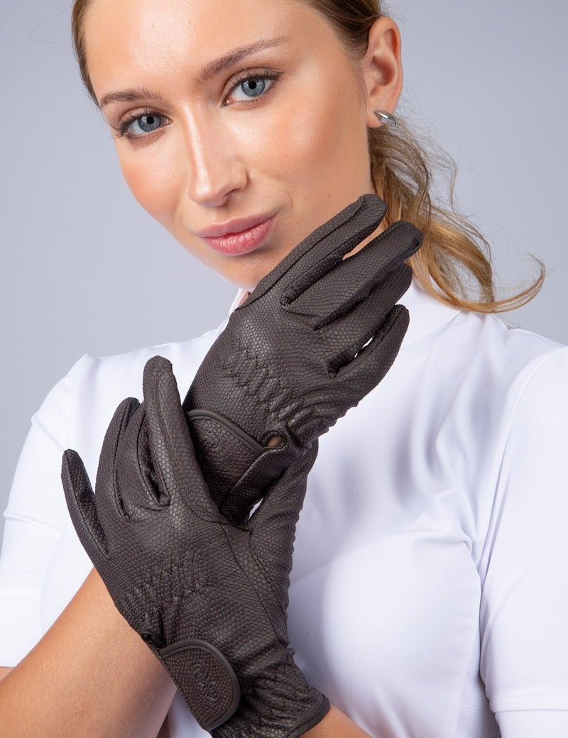 PS of Sweden Grip Riding Gloves - Coffee - PS of Sweden - Equiluxe Tack