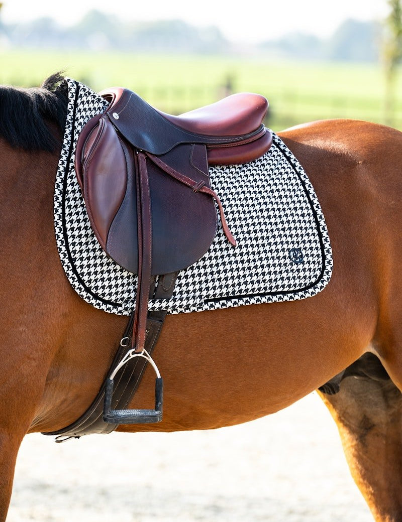 PS of Sweden Houndstooth Jump Saddle Pad - PS of Sweden - Equiluxe Tack