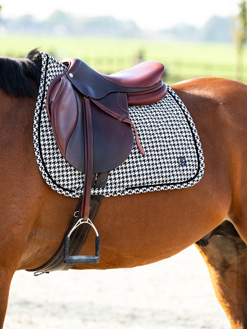 PS of Sweden Houndstooth Jump Saddle Pad - PS of Sweden - Equiluxe Tack