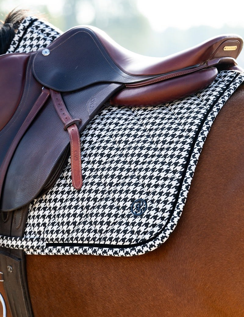 PS of Sweden Houndstooth Jump Saddle Pad - PS of Sweden - Equiluxe Tack