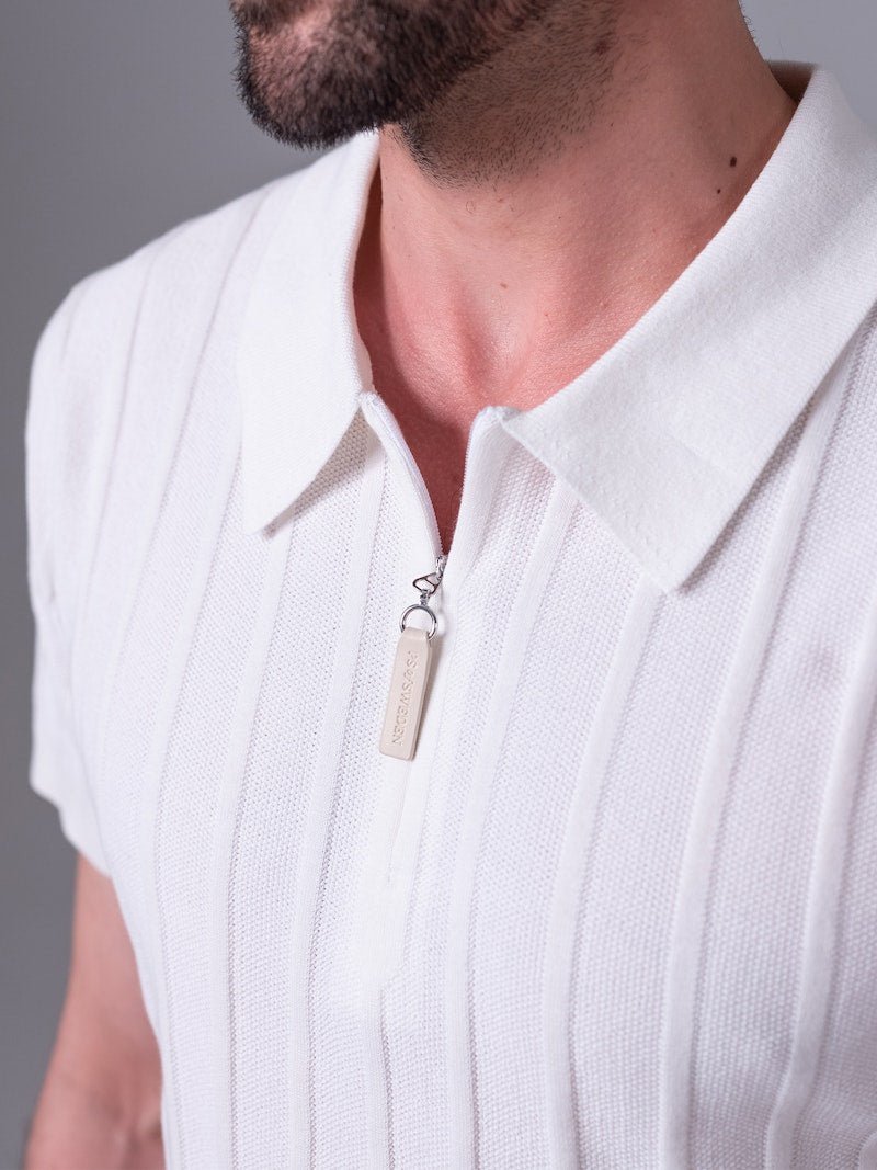 PS of Sweden John Short Sleeve Knitted Polo Shirt - PS of Sweden - Equiluxe Tack