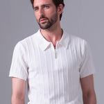 PS of Sweden John Short Sleeve Knitted Polo Shirt - PS of Sweden - Equiluxe Tack