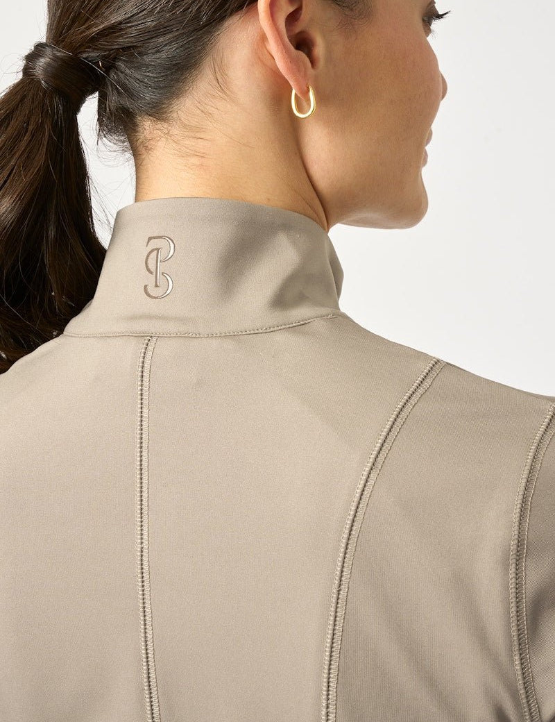 PS of Sweden Kaia Full Zip Mid Layer - Greige - PS of Sweden - Equiluxe Tack