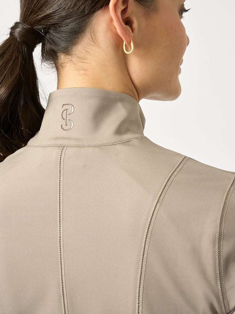 PS of Sweden Kaia Full Zip Mid Layer - Greige - PS of Sweden - Equiluxe Tack