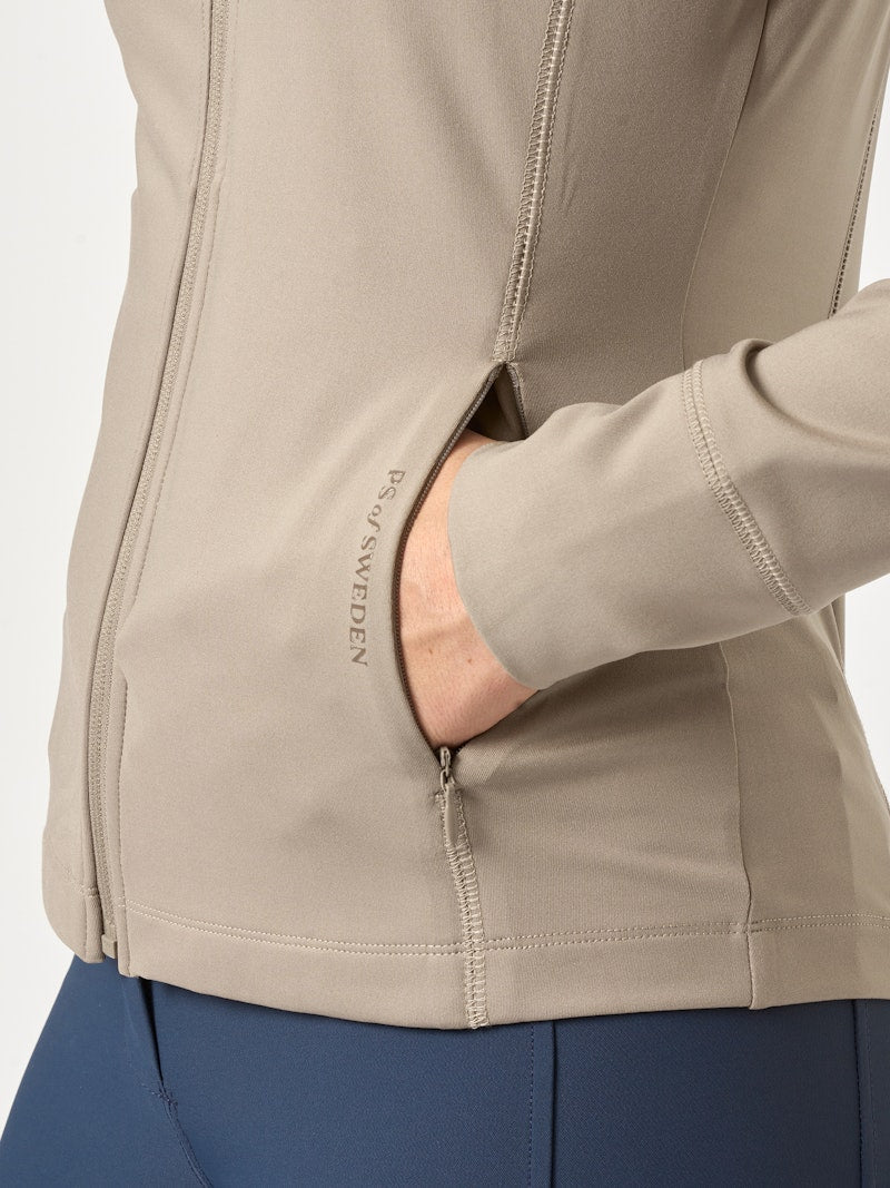 PS of Sweden Kaia Full Zip Mid Layer - Greige - PS of Sweden - Equiluxe Tack